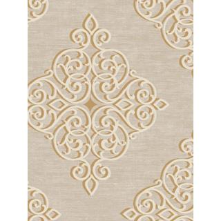 Seabrook Designs CO80507 Connoisseur Acrylic Coated Scrolls-leaf and ironwork Wallpaper